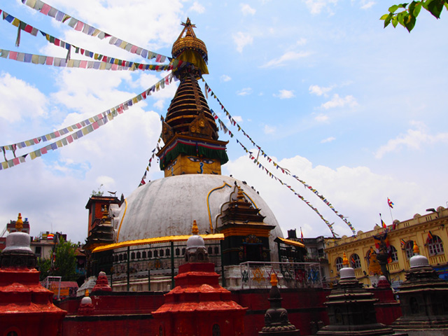 ネパールの至る所にある寺院