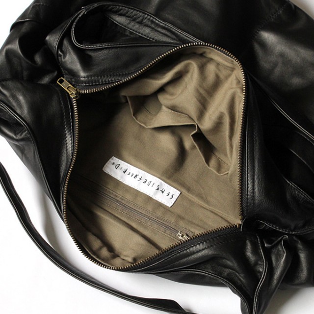 SEASIDE FREERIDE B BAG ジッパー付き フロントポケット レザーバッグ/ 全6色